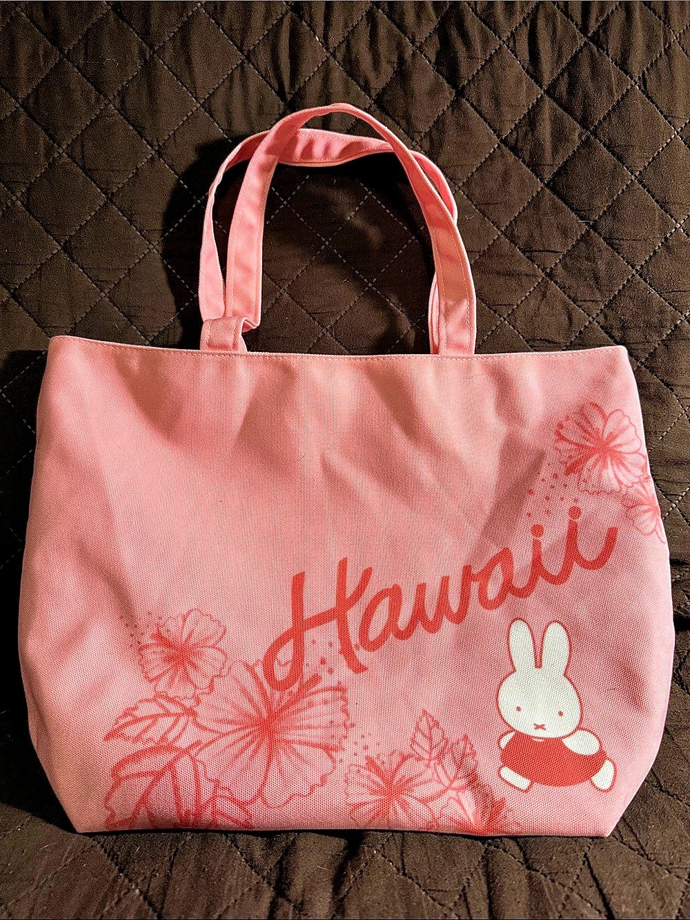 Miffy Kira x Miffy Hawaii Exclusive Tote Bag Pink Floral